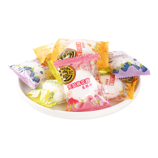 徐福记夹心棉花糖夹馅混合口味水果汁软糖散装小零食结婚庆喜糖果