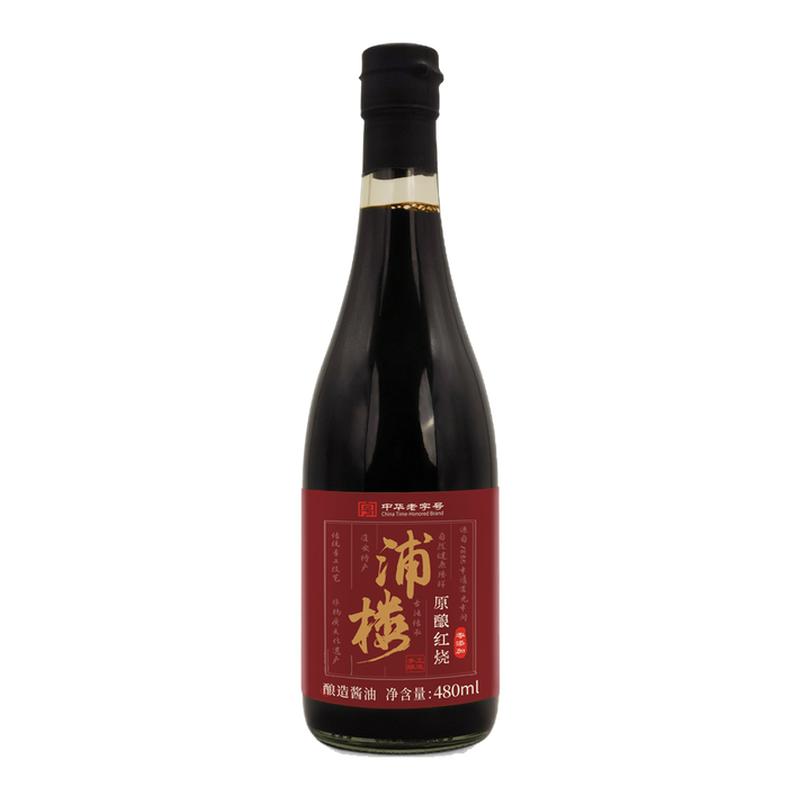 浦楼红烧老抽酱油古法手工0添加