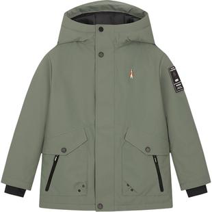 暇步士童装儿童风衣25秋冬新品男大童三防外套连帽女童加绒厚外套