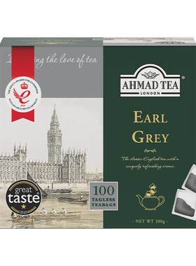 AHMADTEA亚曼英式伯爵红茶100包