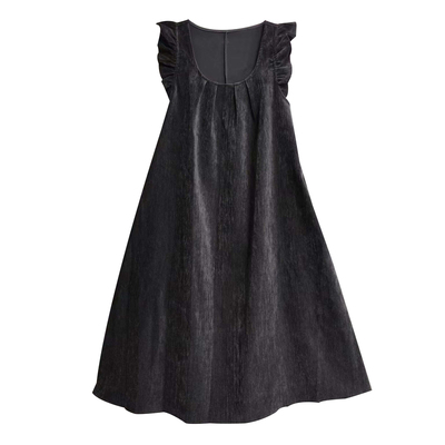 孕妇背心裙木耳边设计时尚两件套