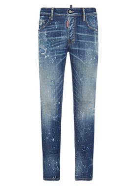 DSQUARED2/D2次方  男士修身牛仔裤Super twinky