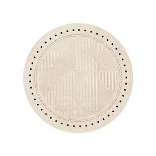 中古风地毯圆形衣帽间地垫高级感梳妆台椅子脚垫毛绒法式地毯卧室