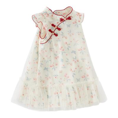 戴维贝拉女童连衣裙国风汉服裙