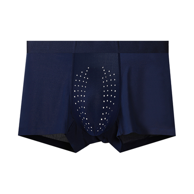 男士冰丝无痕抗菌平角裤透气孔