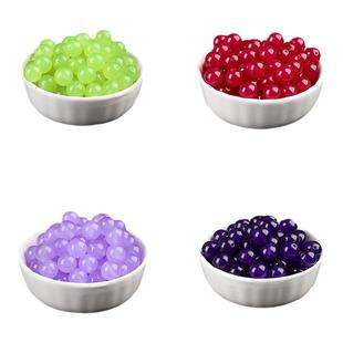 浅紫苹果绿玫红深紫玉髓散珠子半成品diy手工串珠手串饰品配件包