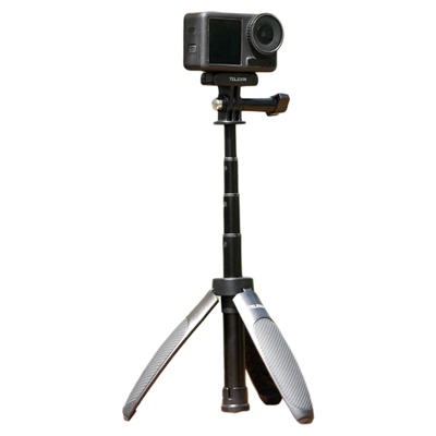 泰迅运动相机自拍杆大疆action6/5pro/4/3延长杆acepro三脚架底座迷你自拍杆2.0手持杆支架适配gopro13配件