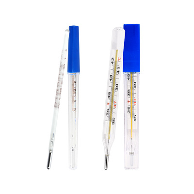 医用水银体温计家用大刻度儿童温度计精准玻璃腋下温度表老式测量