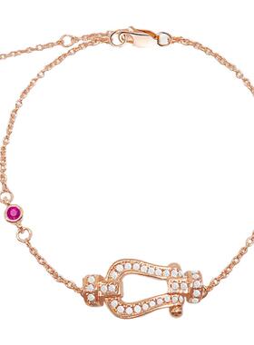 马蹄扣手链女款轻奢精致新年礼物