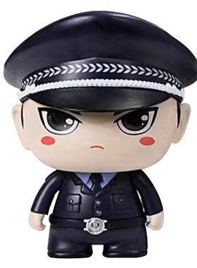 警察公仔手办小警天团蛋糕摆件