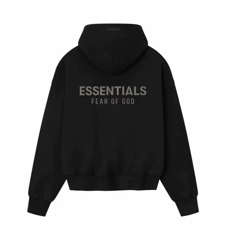 Essentials ALWAYS ON系列 SS25经典全拉链连帽卫衣男女秋冬外套