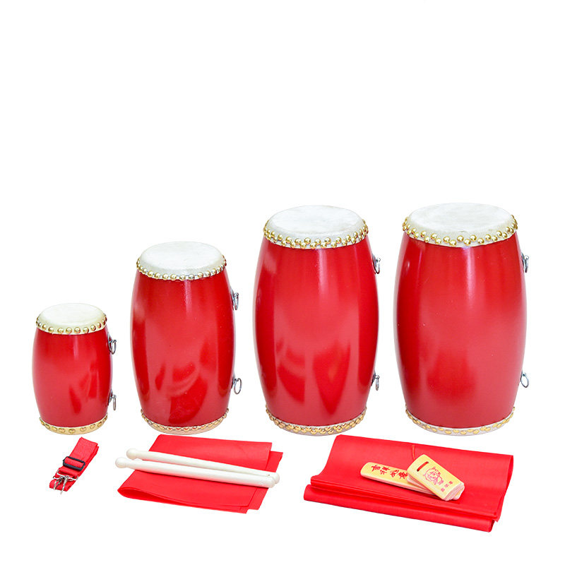 厂家12 14 15cm牛皮腰鼓成人腰鼓秧歌安塞腰鼓幼儿园儿童腰鼓乐器