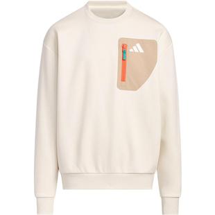 阿迪达斯童装25冬儿童男大童加绒保暖圆领卫衣套头衫KC0219KC0220