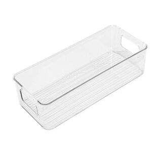 桌面收纳盒长条窄长型亚克力文具袜子整理盒小物件透明杂物化妆品