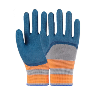 手套劳保工作耐磨加厚防滑劳动乳胶橡胶劳工防护工地干活浸胶防水