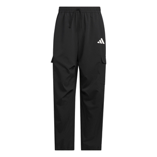 速干防晒UPF50+纯色宽松多口袋运动裤伞兵裤adidas阿迪达斯轻运动