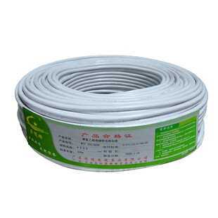 国标3C电源线白色护套线60227 IEC 52 53RVV 2 3 4 5芯挤压软电缆