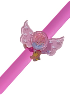 流沙液体翅膀孩时尚风转动手环