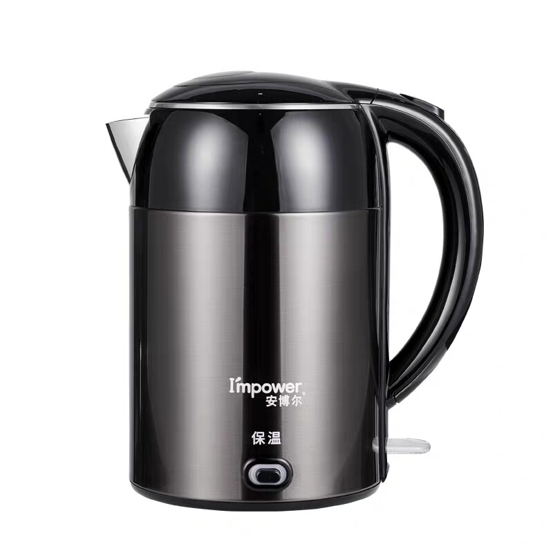 安博尔电热水壶家用烧水壶保温一体304不锈钢大容量2L静音3250G