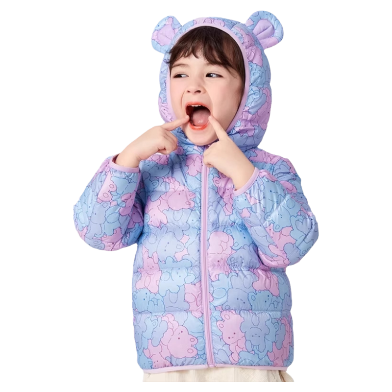 巴拉巴拉女童立领羽绒服女宝宝短款外套儿童轻薄上衣冬装新款童装