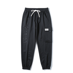 加绒加肥加大工装裤男宽松冬季男士大码青少年裤子男休闲运动裤