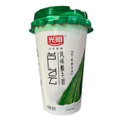 光明酸奶芦荟果粒8杯装