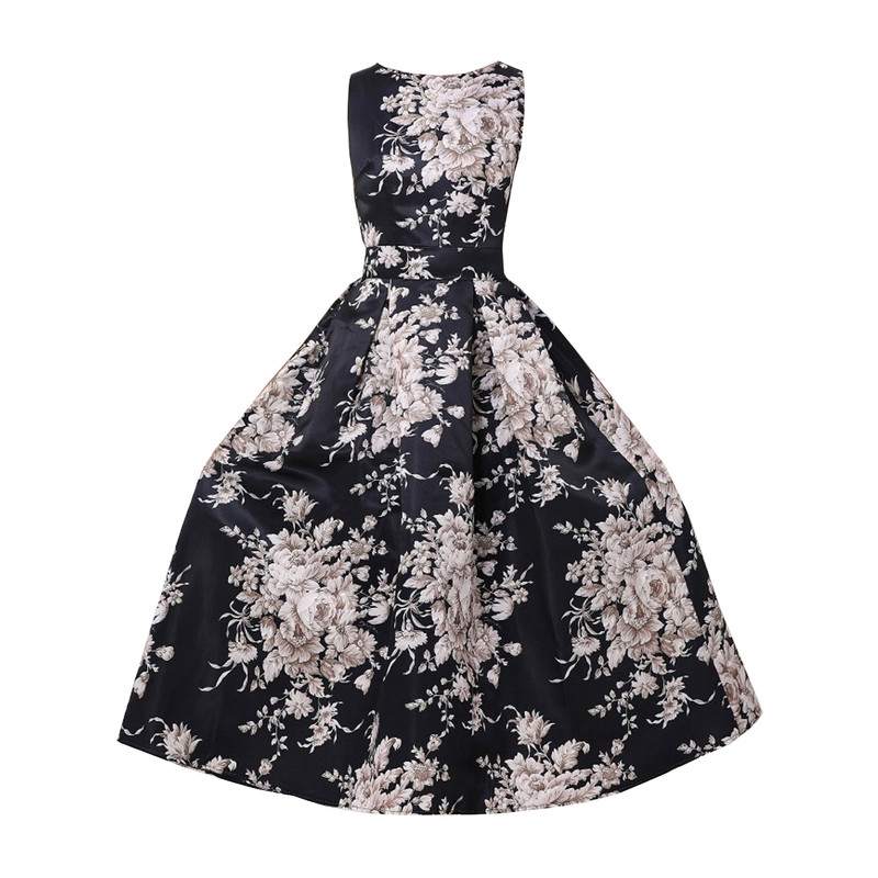 明星款时尚走秀长裙大花晚礼服旅行度假拍照好看的仙女大码连衣裙