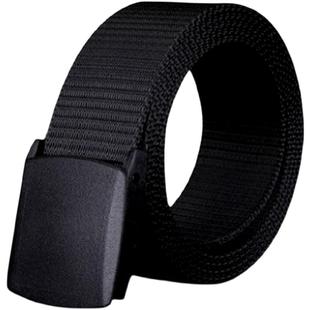 自动平滑塑料扣帆布编制尼龙皮腰带青年男女不含金属战术军训户外