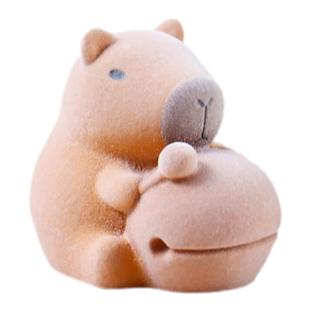 正品植绒卡皮巴拉盲盒2024新款女孩可爱capybara情绪稳定水豚礼物