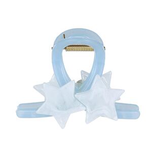 适合发量少的盘发抓夹女中号后脑勺鲨鱼夹高级感星星发夹头饰发卡