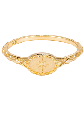 s925银印章戒指轻奢复古喷砂工艺