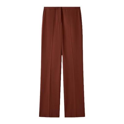 LAUREL时尚弹力微喇西裤