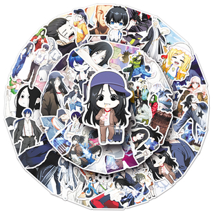 102张一人之下贴纸二次元动漫周边冯宝宝王也张楚岚DIY高清印刷防水装饰文具平板电脑相册水杯吉他手机壳贴纸