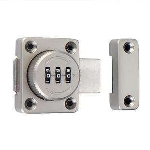 免打孔门锁插销式微型密码锁门栓锁扣门销柜门抽屉锁木门大门插销