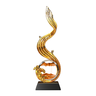 风生水起入户玄关竖高大摆件轻奢高档客厅电视柜壁龛进门口装饰品