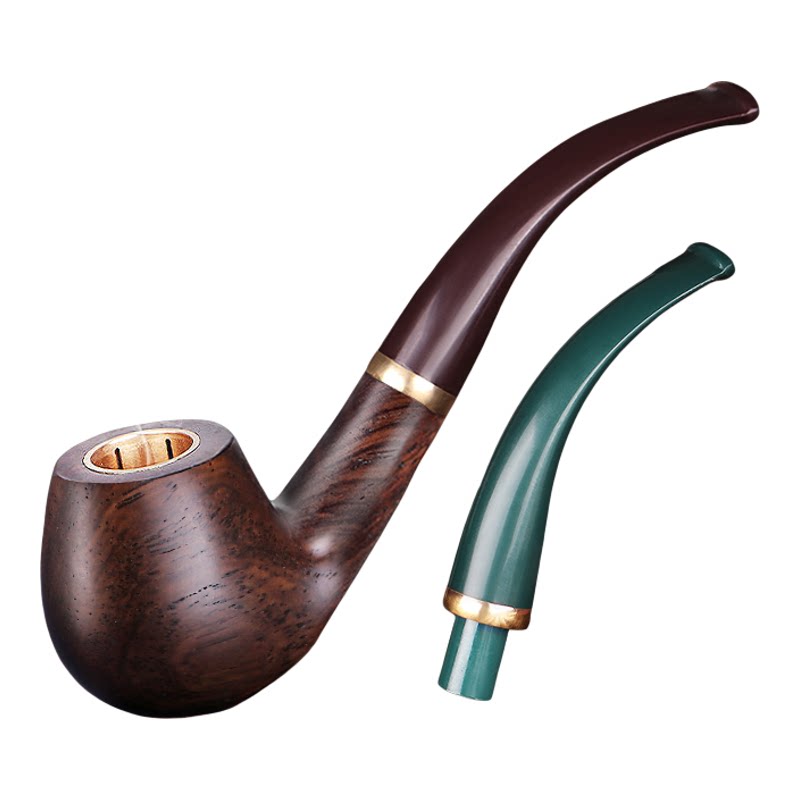 合旺手工实木老式铜锅三用烟斗