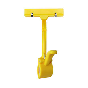 彩色广告夹子超市服装货架变形夹POP爆炸贴价格标签特价拇指双头