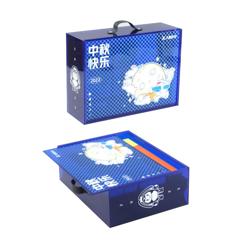 翻盖伴手礼盒亚克力天地礼盒盒子盖包装收纳亚克力彩色定制节日