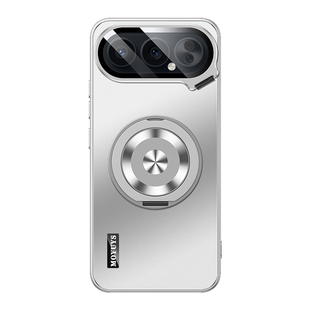 适用honor荣耀500pro手机壳新款高级感肤感磨砂500创意个性镜头膜支架全包防摔por简约男女旋转支架保护套