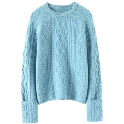 启超高端100%纯山羊绒衫