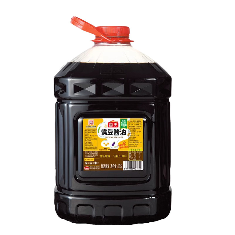 海天黄豆酱油10.5L大桶商用整箱