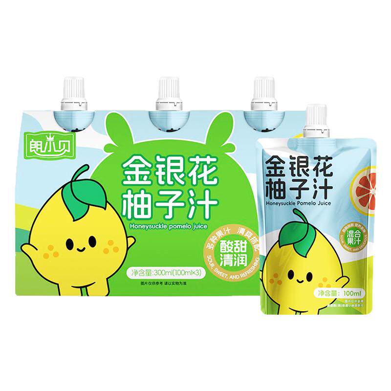朗小贝金银花柚子汁15袋酸甜清润
