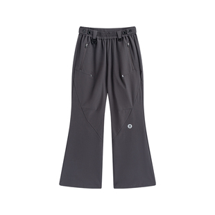 onmygame26年春季新款【彩壳喇叭裤】女童长裤防泼水户外工装裤子