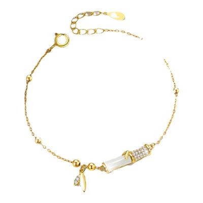 奥特莱斯折扣撤柜清仓捡漏18K金镶钻竹节手链outlets女配饰礼物