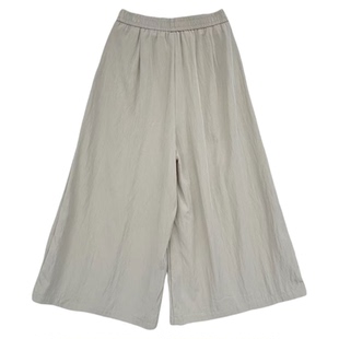 小小家 小个子小码升级版2.0宽松肌理感大摆裙裤垂感飘飘裤150xs