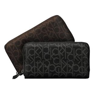 CalvinKlein手拿包男士ck钱包男长款皮夹男款礼物十大名牌存钱包