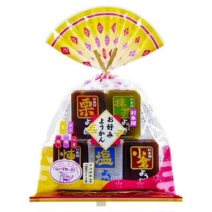 日本进口杉本屋什锦羊羹糕抹茶栗子豆沙琼脂糕点下午茶点心小零食