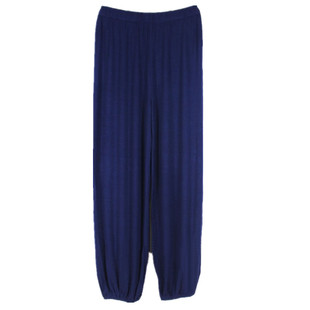 秋冬新款德绒发热灯笼裤男加肥加大码束脚家居保暖长裤加绒暖暖裤