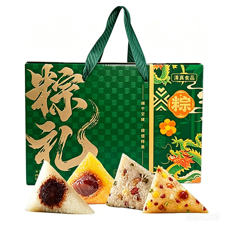 粽子礼盒河南甜粽素粽牛肉粽回族
