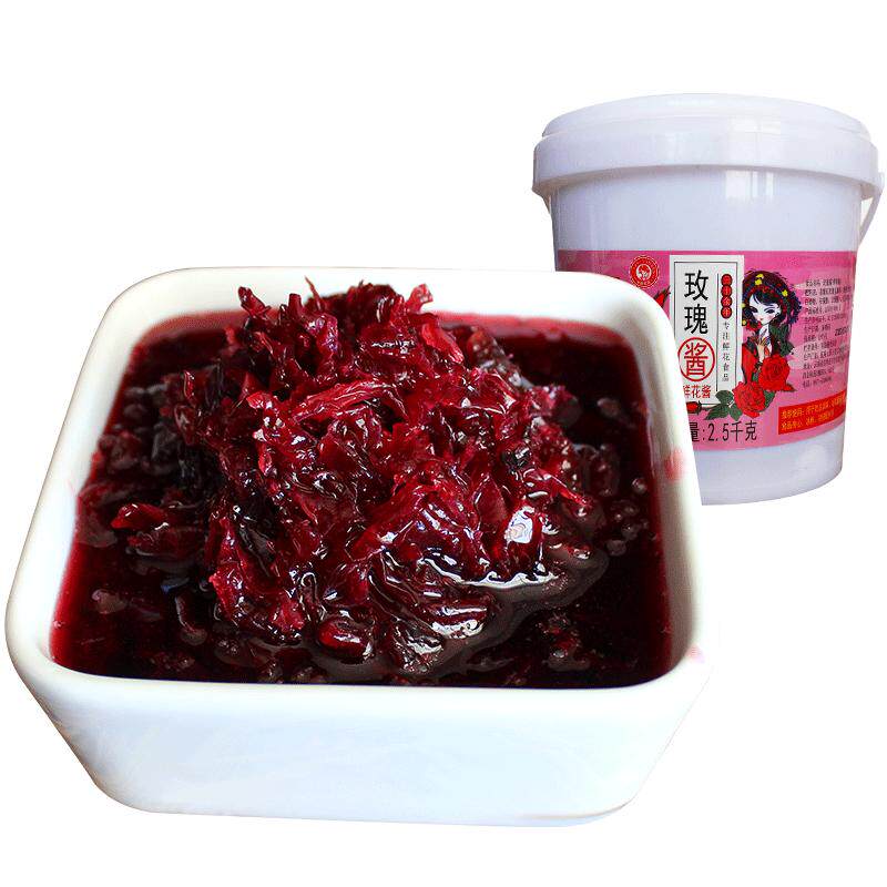 玫瑰酱5斤玫瑰花酿烘焙食用蜂蜜